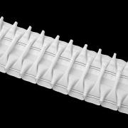 4424Р (1:2.5)-белая,1:2.5 коэф.сборки,4 кармана,4 нитки стягивания,рулон 50м,ширина 150мм